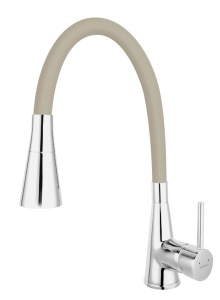 BATERIE BUCATARIE CU PIPA FLEXIBILA ZUMBA II CREM BZA42P
