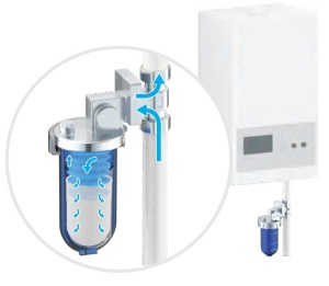 Filtru anticalcar vertical, centrala, 1/2 EVP-WDV12 - Img 1