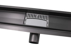 Rigola din inox CLASSIC NEGRU 600x70 - Img 4