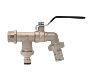 Robinet dublu serviciu cu doua iesiri 1/2"