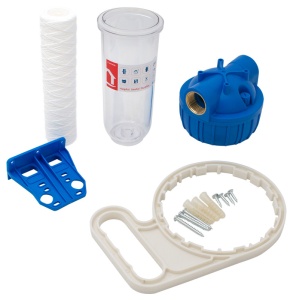Set filtru apa 10" cu cartus bumbac, filet interior 1" - Img 2