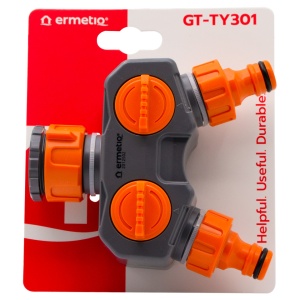 Adaptor dublu, cu robineti, ECO, GT-TY301 - Img 3