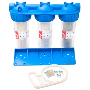 Filtru apa triplu, carbune/bumbac/sita, 3x1"x10", EWY-3F11/10 - Img 4