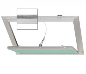 Trapa vizitare aluminiu + gips carton 600x600-12.5mm