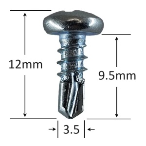 Autoforant cap bombat 3.5mm X 9.5mm (1000BUC/cutie) - Img 3