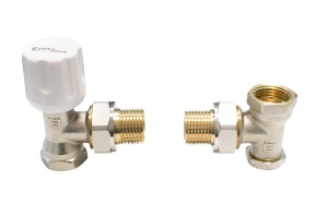 Set robineti radiator tur/retur 1/2"MF - Img 5