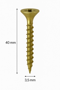 SURUB PAL SI LEMN CAP INECAT 3,5 X 40MM (1000 BUC)