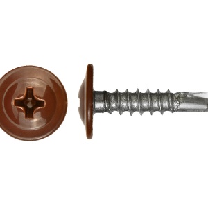 AUTOFORANT CAP PLAT + SAIBA 4,2 X 16 RAL 8017 (500BUC/CUT)