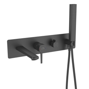 BATERIE CADA INGROPATA CU SET DE DUS POLA NEGRU MAT