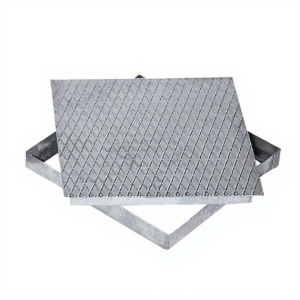 Capac ascuns, cu cadru zincat, 450x450