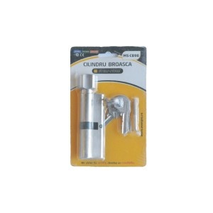 Cilindru simetric 3 chei si buton 90mm FI 16.5