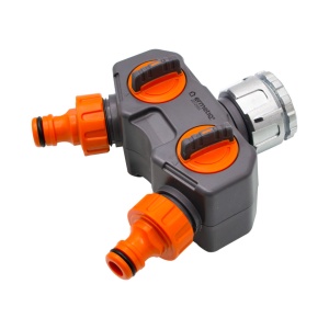 Adaptor dublu, cu robineti, PLUS, GT-TY302