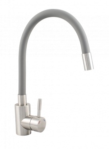 Baterie bucatarie INOX pipa flexibila GRI ER-YX208G