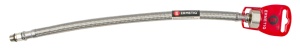 Racord mono ranforsat cu inox 40cm+17mm 3/8"F