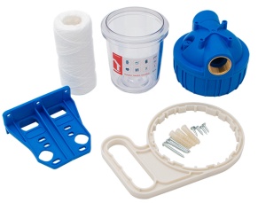 Filtru apa 5" cu cartus bumbac, filet interior 1"