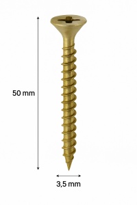 SURUB PAL SI LEMN CAP INECAT 3,5 X 50MM (1000 BUC)