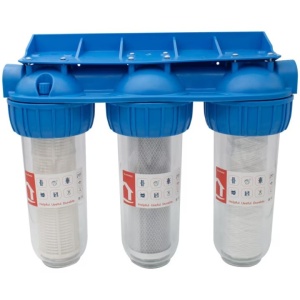 Filtru apa triplu, cu carbune/bumbac/sita, EWF-3F34/10 - Img 3