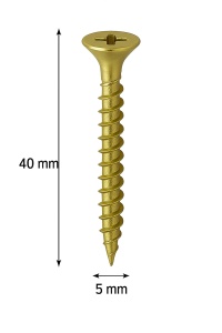 SURUB PAL SI LEMN CAP INECAT 5 X 40MM (500 BUC)
