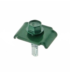 Clema fixare gard RAL 6005/ 6.3 X25 (250BUC) - Img 2