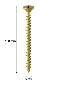 SURUB PAL SI LEMN CAP INECAT 5 X 120MM(250 BUC)