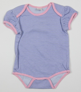 Body bebe fete maneca scurta, S4542, Primii pasi, mov, 3-6L