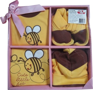 Set cadou bebe 4 piese, Primii Pasi, PP1236ms, 0-6 luni - Img 2