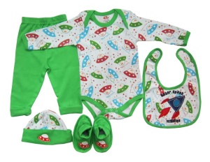 Set cadou bebe 5 piese, PP14535ML, galben, Primii Pasi, 52 - 62 cm - Img 3