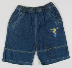 Pantaloni jeans scurti baieti, S4572, Primii Pasi, 12L, albastru