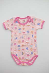 Body bebe, maneca scurta, Primii Pasi, 0-3L, PP1471ms
