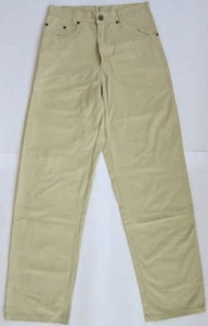 Pantaloni denim fete SAM101301 alb 11 ani - Img 3