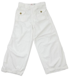 Pantaloni lungi fete SAM106662 alb 2 ani