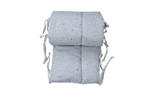 Protectie laterala patut, matlasata, 180x30cm, bumbac certificat Oeko Tex, PLP01 - Img 5