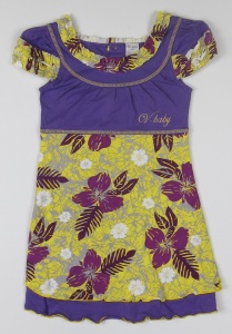 Rochie maneca scurta, S29050, Primii Pasi, galben, 2 ani - Img 2