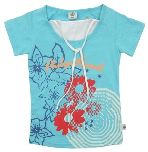 Tricou fete, Primii Pasi, KG022, bleu, 10 ani