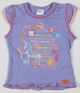 Tricou fete, S25403, Primii Pasi, mov, 12-18L