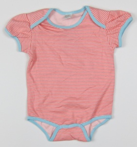 Body bebe fete maneca scurta, S4542, Primii pasi, mov, 3-6L - Img 2