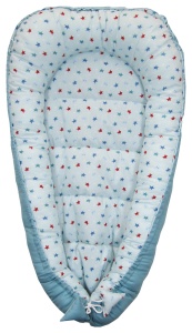 Cosulet bebe (Baby Nest) pentru dormit 90x50 cm, bumbac Oeko Tex, Primii Pasi