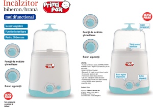 Incalzitor electric multifunctional pentru 2 biberoane; functie de sterlizare biberoane, temperatura ajustabila pentru incalzire lapte/hrana. Pentru toate marimile de biberoane, contine tavita biberoane - Img 2