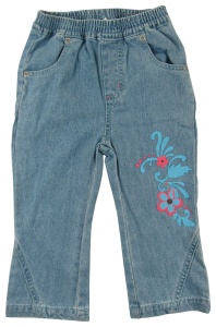 Jeans fete, Primii Pasi, S27432, albastru, 12-18luni - Img 2