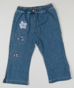 Pantaloni jeans fete, S4582, Primii Pasi, 18L, albastru - Img 2