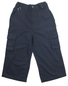 Pantaloni trei sferturi baieti, Primii Pasi, 4039, bleumarin, 10 ani