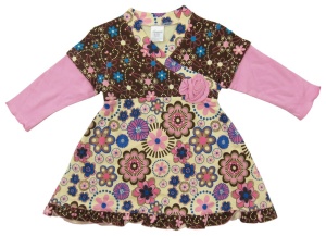 Rochie bebe fete, Primii Pasi, S26291, roz, 12-18luni