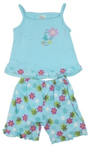 Set 2 piese pijamale fete, Primii Pasi, S20062 bleu 12-18luni