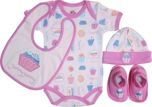 Set cadou bebe 4 piese, baiat, Primii Pasi, 0-6L - Img 2