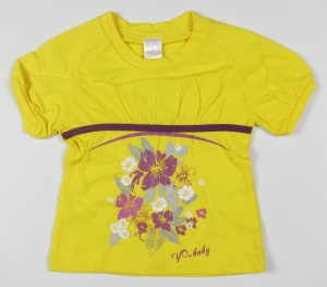 Tricou fete, S29052, Primii Pasi, 2 ani, galben