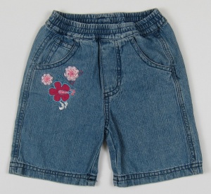 Pantaloni scurti jeans fete, S21085, Primii Pasi, 2ani, albastru - Img 2