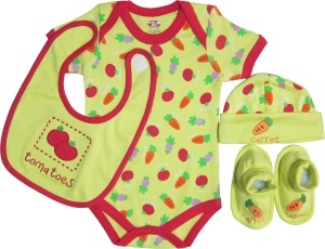 Set 4 piese, bebe, galben, Primii Pasi
