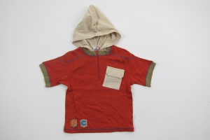 Tricou cu gluga baieti, Primii Pasi, 2020, albastru, 12L - Img 2