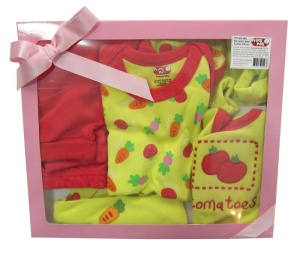 Set cadou bebe 5 piese, galben, Primii Pasi, 0-6L - Img 2