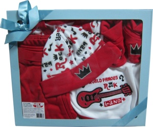 Set cadou bebe 5 piese, sirena, Primii Pasi, 0-6L - Img 3